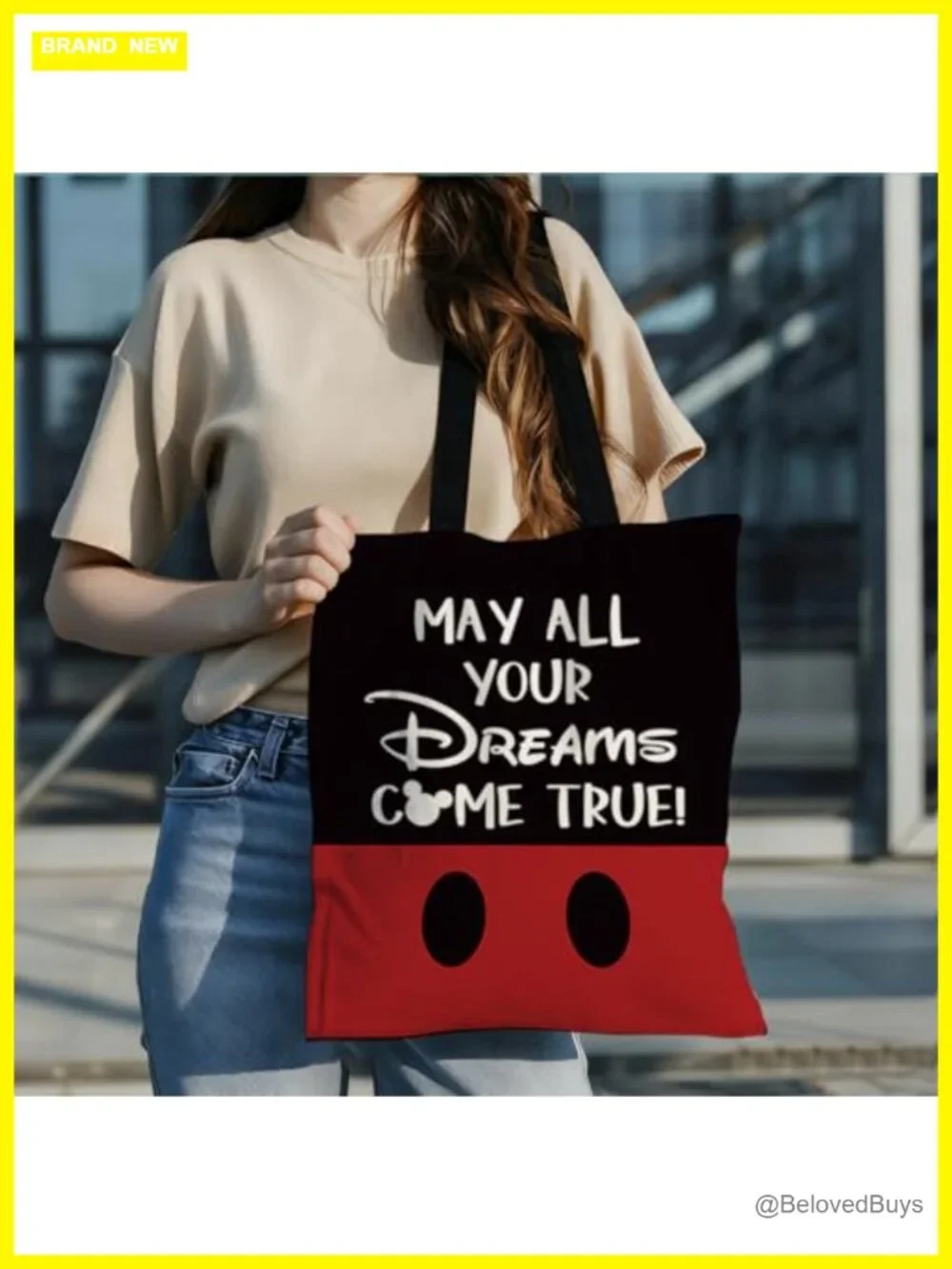 Inspiring Canvas Tote Bag, Reusable, Shopping, Work, Vacation